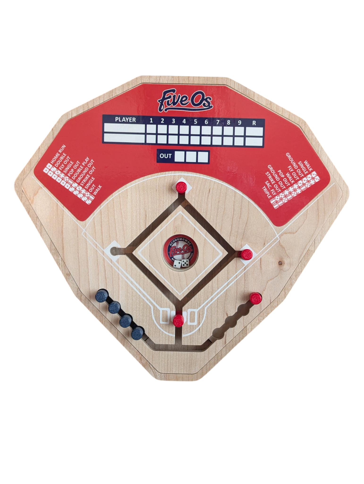 Score & Store- Oconomowoc Five O's Red Team Baseball Game